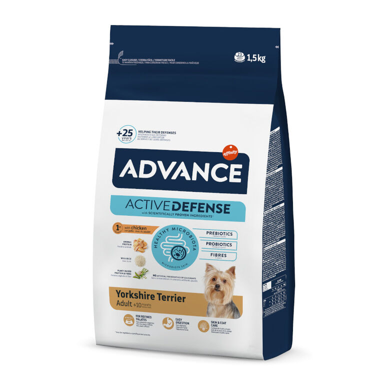 Advance Active Defense Yorkshire Terrier Adult pienso para perros thumbnail