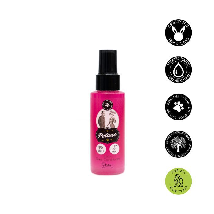 Petuxe Acondicionador bif&aacute;sico para Mascotas (Perros y Gatos) Eco Flash para Todas Las Razas de Perros y Gatos. Desenreda, Efecto Brillo - 100 ml (Dama), , large Imagen numero 2