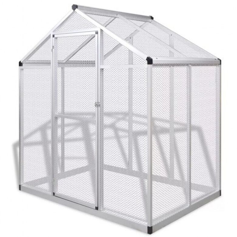 Pajarera de gran tamaño para pájaros de aluminio thumbnail