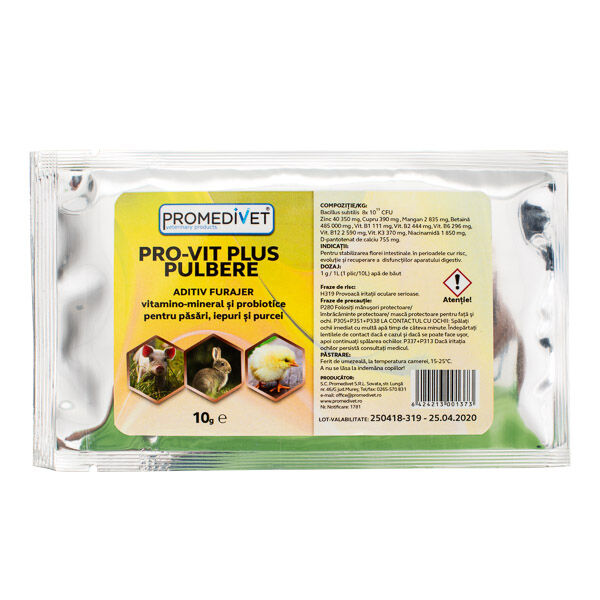 PRO VIT POLVO VITAMINA 5g (VITAMINA GALLINAS Y POLLITOS RECIEN NACIDOS), , large Imagen numero 1