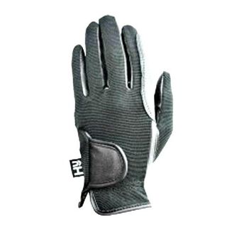 Guantes abrigados de equitación Ultra Grip para adultos color Negro