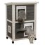 Kerbl casa de exterior gris y blanco para gatos, , large indicador imagen numero 4