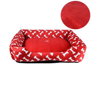 Benetton Cuna roja huesos para perros 