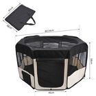 Pawhut parque plegable negro y beige para perros, , large image number null
