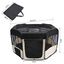 Pawhut parque plegable negro y beige para perros, , large indicador imagen numero 4