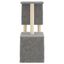 vidaXL Rascador para gatos con postes de sisal gris claro 86 cm, , large indicador imagen numero 4