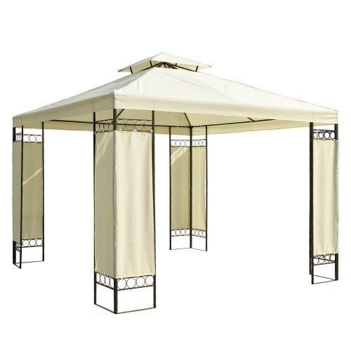 Carpa cubierta Outsunny color Negro y crema, , large Imagen numero 2