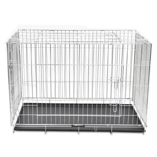 Jaula de acero galvanizado para perros color Negro, , large image number null