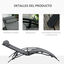 Outsunny Tumbona Reclinable Gris Oscuro, , large indicador imagen numero 5