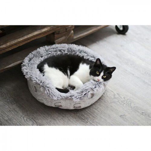 AIME cama redonda de piel beige para mascotas peque&ntilde;as, , large Imagen numero 4