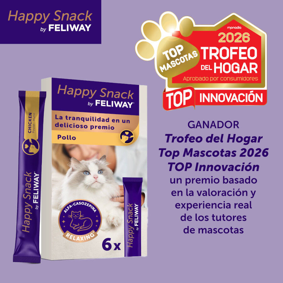 6 sobres x 10 g Feliway Sobres Happy Snack Relajante Pollo para gatos, , large Imagen numero 2