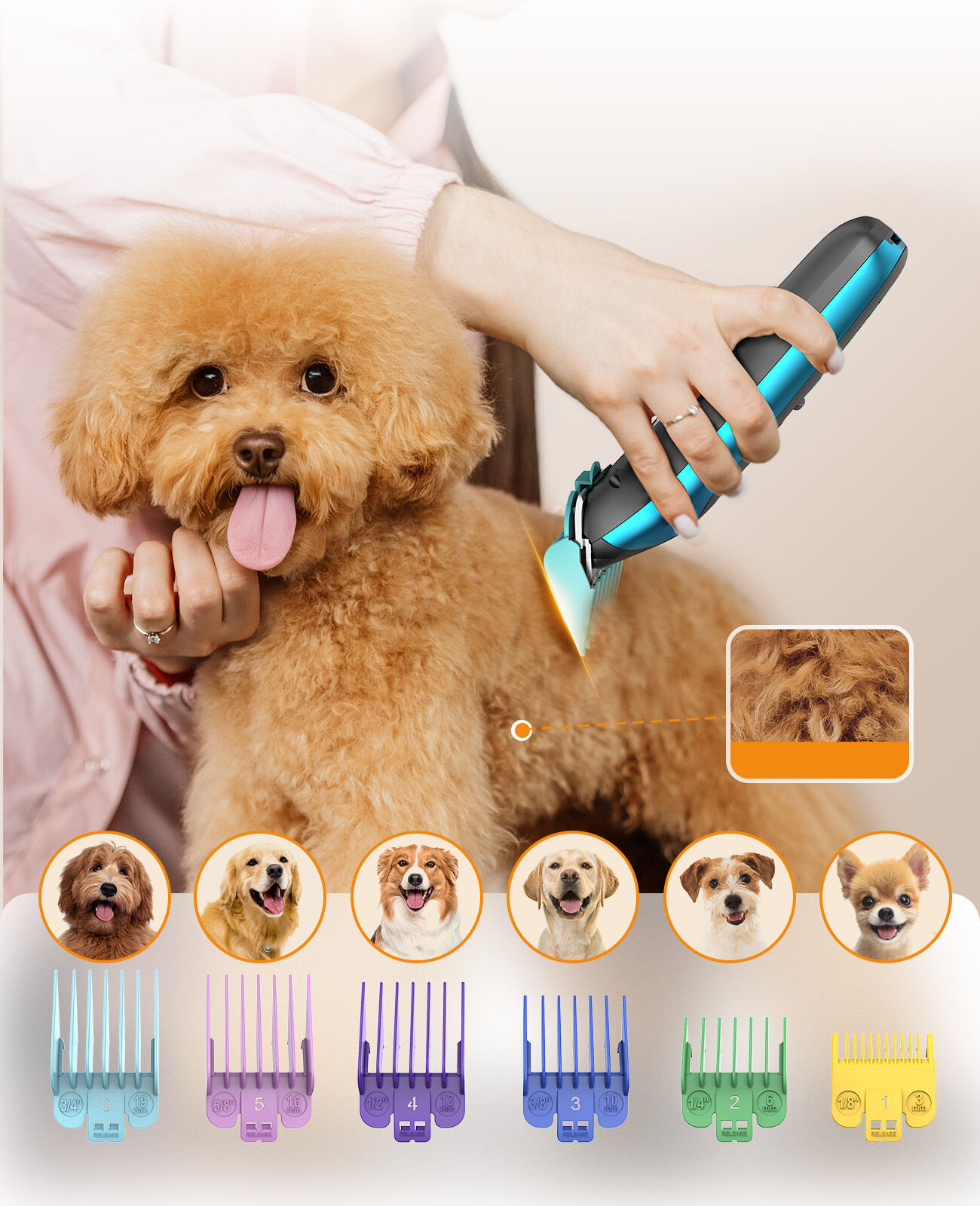 Oneisall máquina corta pelo para perros thumbnail