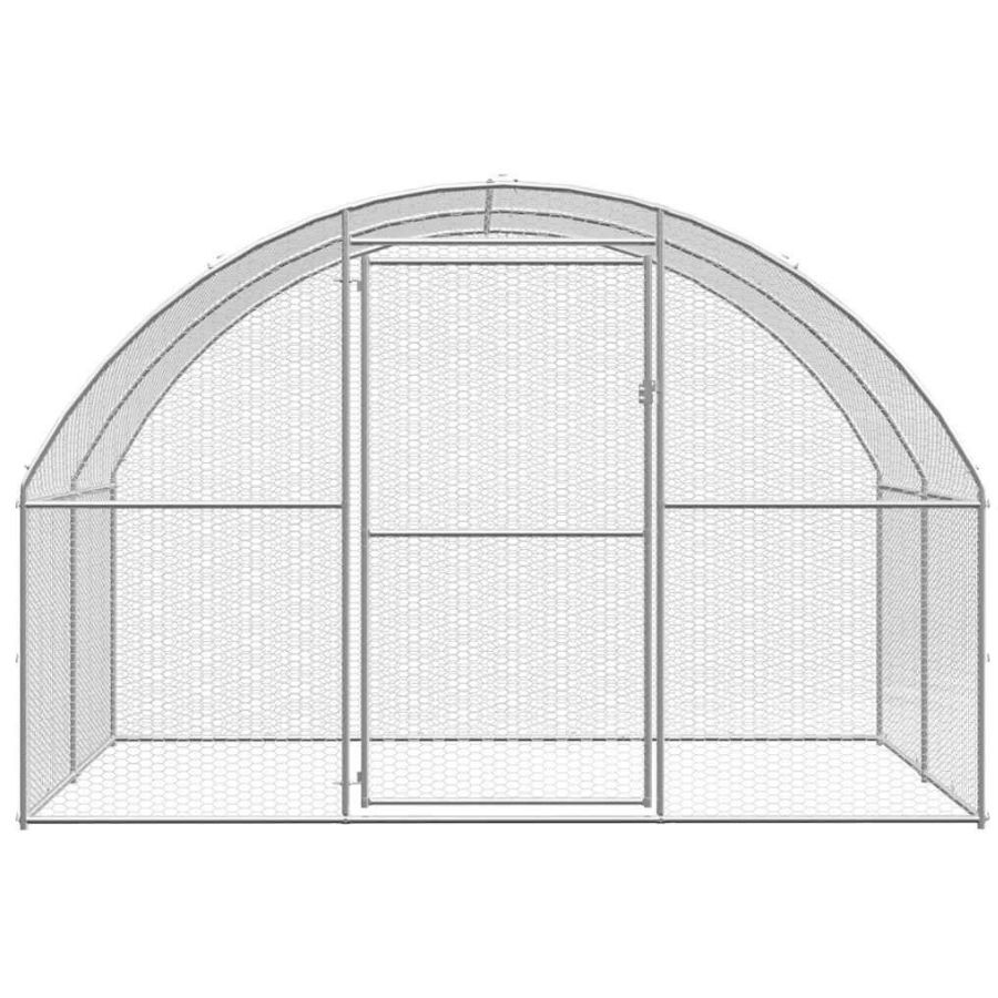 VidaXL Gallinero Exterior plateado, , large Imagen numero 5