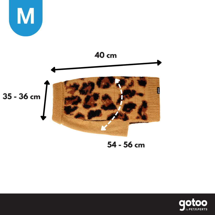 Gotoo Jersey Punto Estampado Leopardo para perros, , large Imagen numero 4