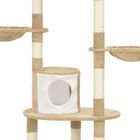 Rascador con postes de sisal para gatos color Beige, , large image number null