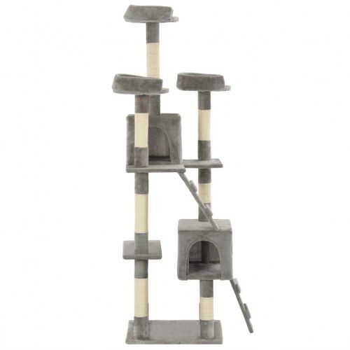 Rascador grande con postes color Gris thumbnail