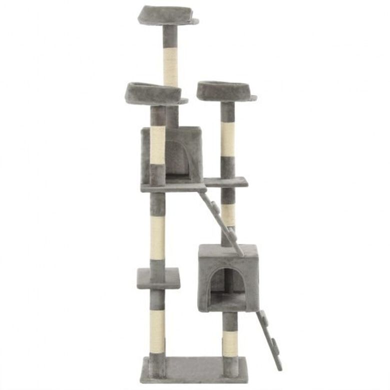 Rascador grande con postes color Gris thumbnail