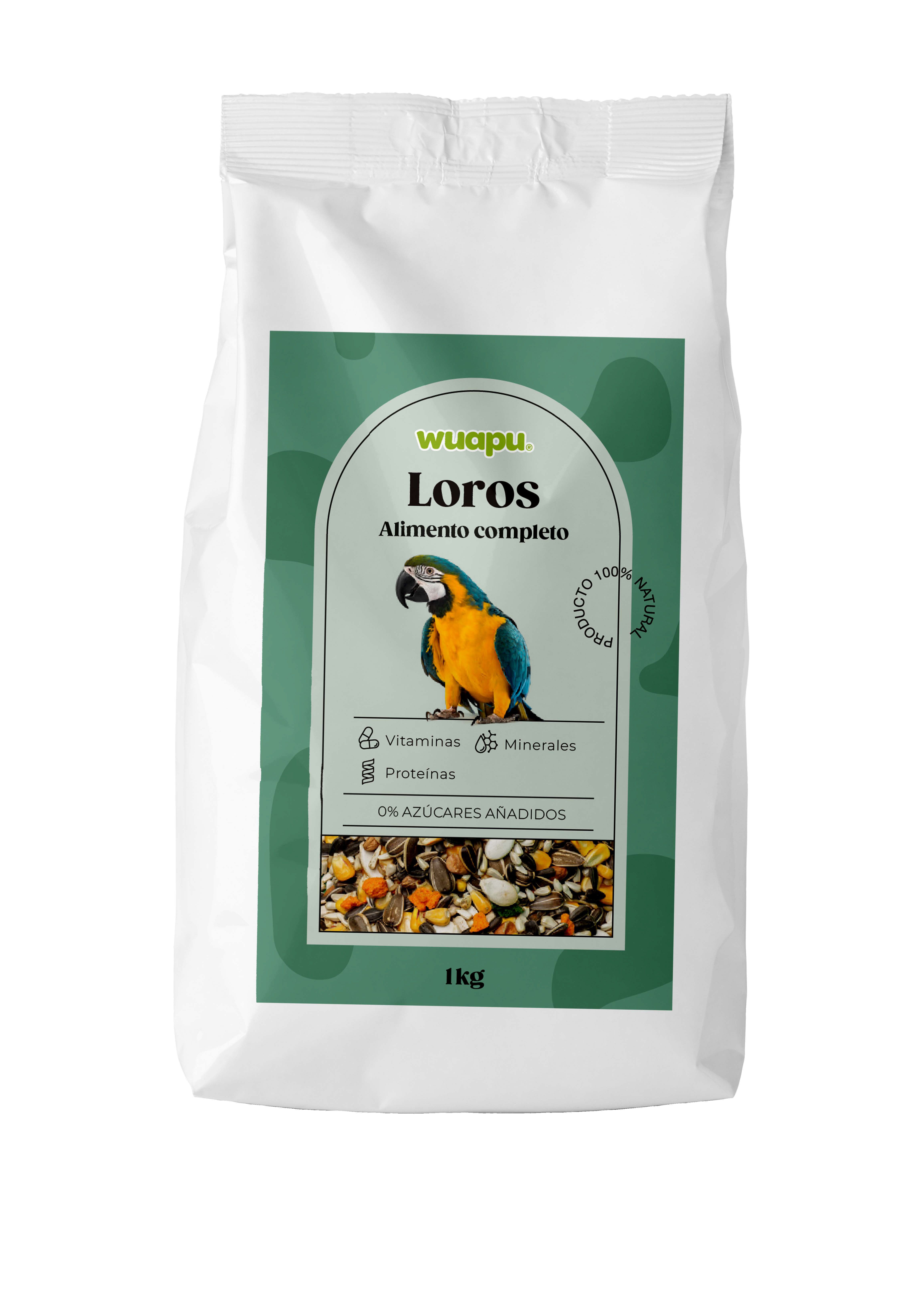 WUAPU ALIMENTO LORO 1 KG, , large Imagen numero 1