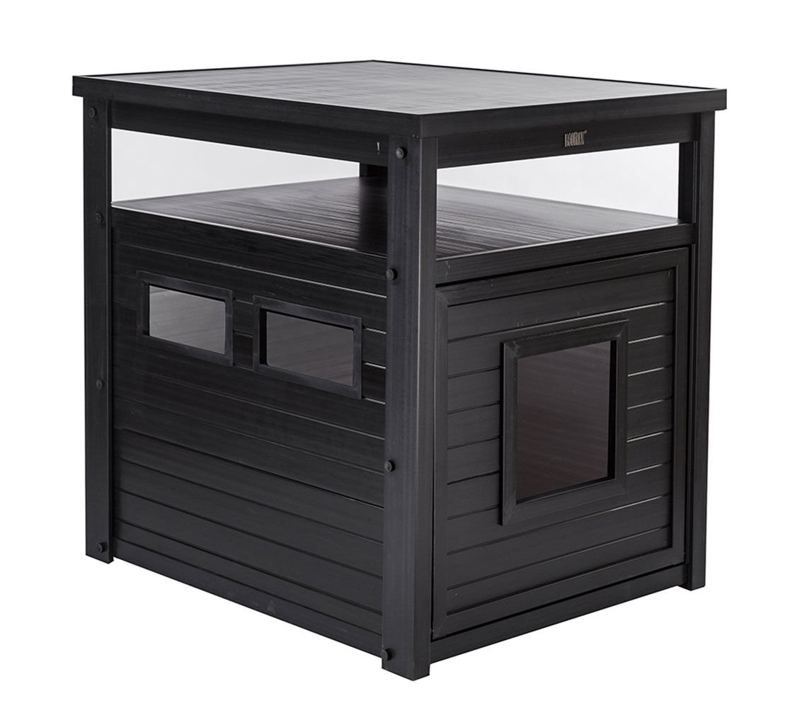 FINCA CASAREJO mueble Arenero YAKARTA negro para Gatos