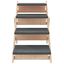vidaXL Escalera para perros madera maciza de abeto gris 105x47 cm, , large indicador imagen numero 4