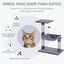 PawHut Árbol para Gatos Gris, , large indicador imagen numero 4