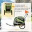 PawHut Remolque de Bicicleta Perro Verde, , large indicador imagen numero 3