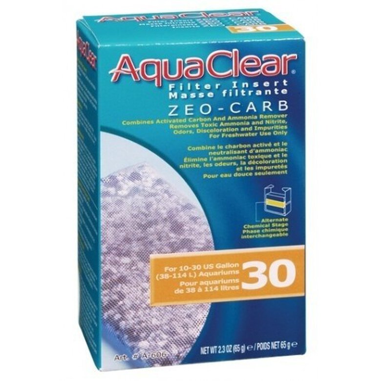 Carbón activo removedor de amoniaco Aquaclear 30, , large image number null