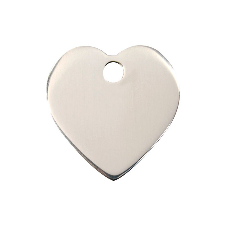 Red Dingo Placa identificativa Acero Inoxidable Corazón para perros