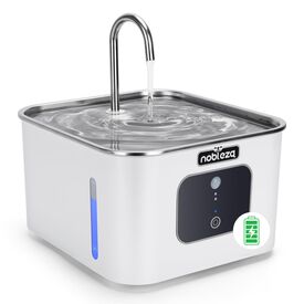 Nobleza - Fuente para Gatos sin Cable con Sensor de Movimiento, 4L Water Bebedero Gatos Automatico con Bateria 4000mAh Recargable, Bebedero Ultra Silencioso, para Gatos y Perros