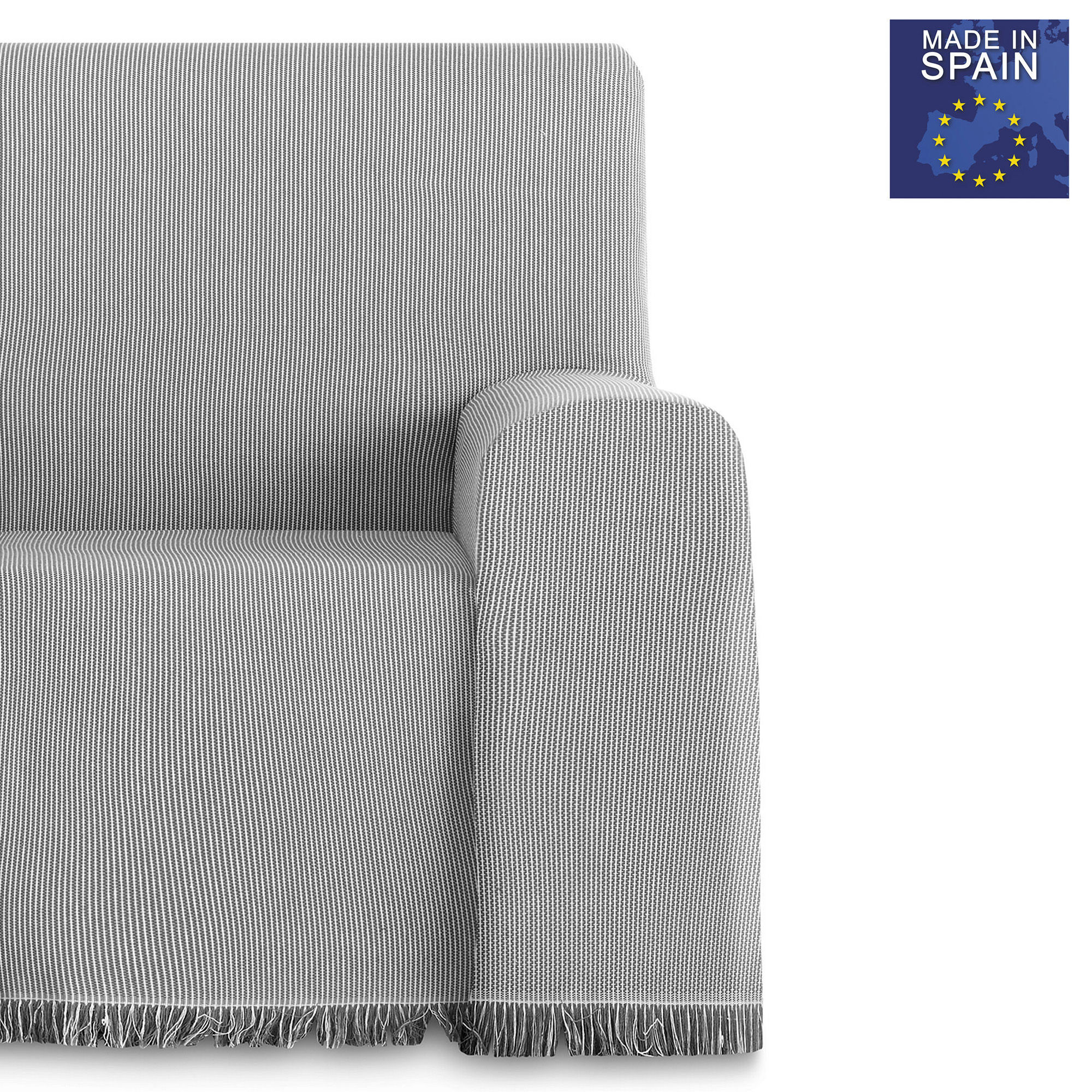 Pack de 2 Plaid Paul Colchas Multiusos 180 x 260 cm Gris Oscuro, , large Imagen numero 7