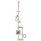 Rascador con poste de sisal color Beige Huellas, , large image number null