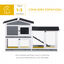 PawHut Conejera de Exterior Gris, , large indicador imagen numero 5