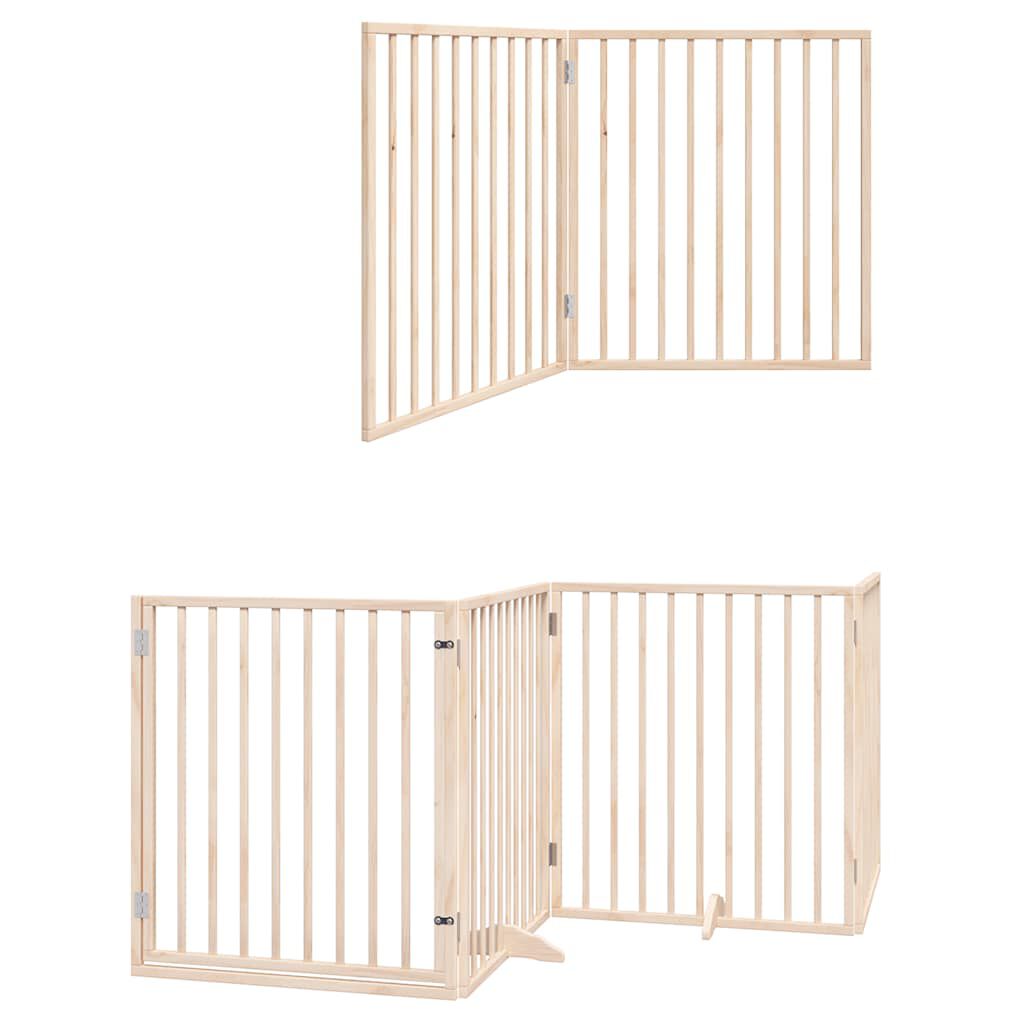 Vidaxl Puerta para Perros Plegable Paneles Puerta para Mascotas Madera de &Aacute;lamo, , large Imagen numero 8