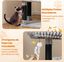COSTWAY Gran &Aacute;rbol para Gatos de Varios Niveles, Torre Rascador Gatos de 156 cm con 2 Condos, 2 Camas Perchero, Postes para Rascar, Bolas Colgantes con Cascabeles, Revestimiento Suave de Franela, Gris, , large indicador imagen numero 4