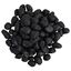 vidaXL Guijarros pulidos negros 25 kg 2-5 cm, , large indicador imagen numero 3