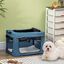 PawHut Transportín Mochila para Perros y Gatos Bolsa Portátil y Plegable para Mascotas Transportador para Perros con 3 Puertas y Cojín Suave 60x42x42 cm Azul, , large indicador imagen numero 7