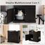 COSTWAY Mueble para Gatos, Caj&oacute;n y 2 Puertas, Casa para Gatos 76 x 53 x 74 cm (Caf&eacute;), , large indicador imagen numero 3