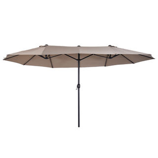 Outsunny Sombrilla Doble Parasol Grande