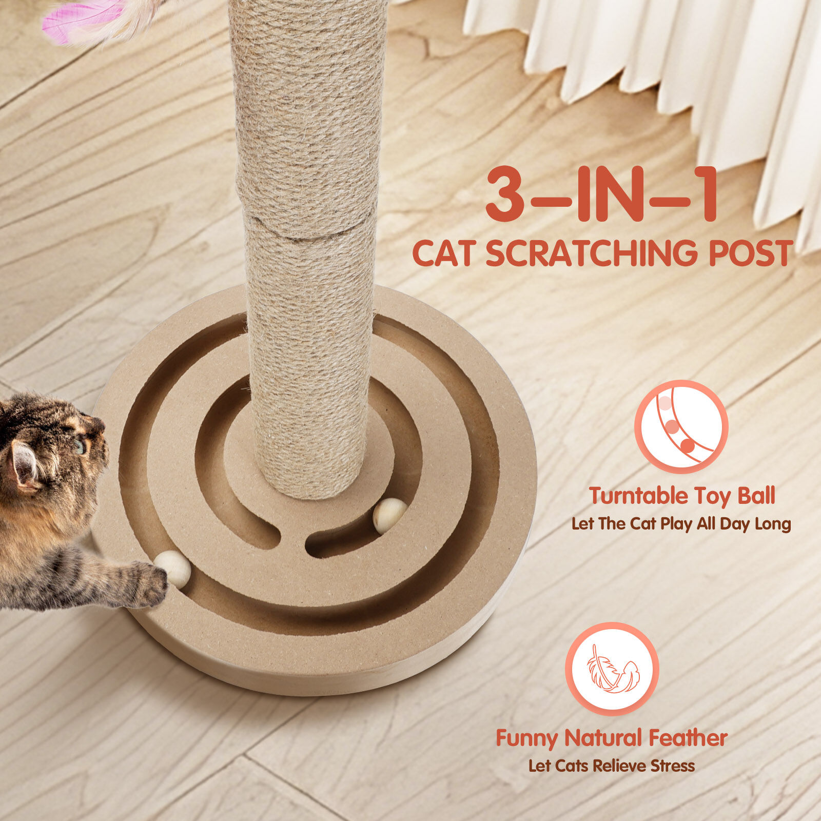 Nobleza Árbol rascador de Madera para Gatos thumbnail