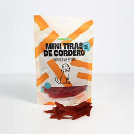 Wuapu Snack Natural Mini Tiras Cordero para perros