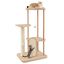 COSTWAY Torre para Gatos, Árbol para Gatos de 4 Niveles con Tabla y Poste Rascador de Sisal, Percha Acolchada, Plataforma, Juguete Colgante, Centro de Actividades Minimalista para Gatos, , large indicador imagen numero 1