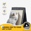 Nobleza Cueva Plegable para Gatos, Casa para Gatos Interior de 2 Capas, Cubo Multifuncional para Gatos con Tabla Rascadora Extraíble y Bola, Cama para Gatos, 35 x 30 x 30 cm Cat Bed, Gris, , large indicador imagen numero 5