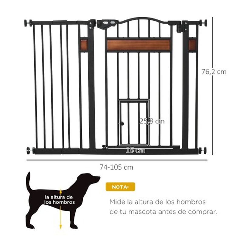 PawHut barrera de seguridad extensible para perros thumbnail