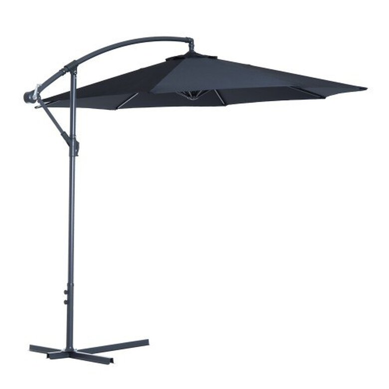 Parasol de exterior Outsunny para jardín color Negro, , large image number null