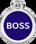 Placa identificativa Acero Inoxidable Boss Azul para perros, , large indicador imagen numero 5