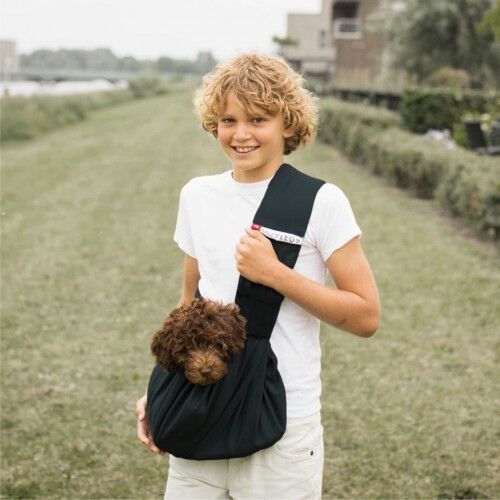 Bolso para llevar mascotas Canvas Pocket color Negro, , large Imagen numero 4
