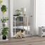 PawHut Barrera para Perros Blanco, , large indicador imagen numero 10