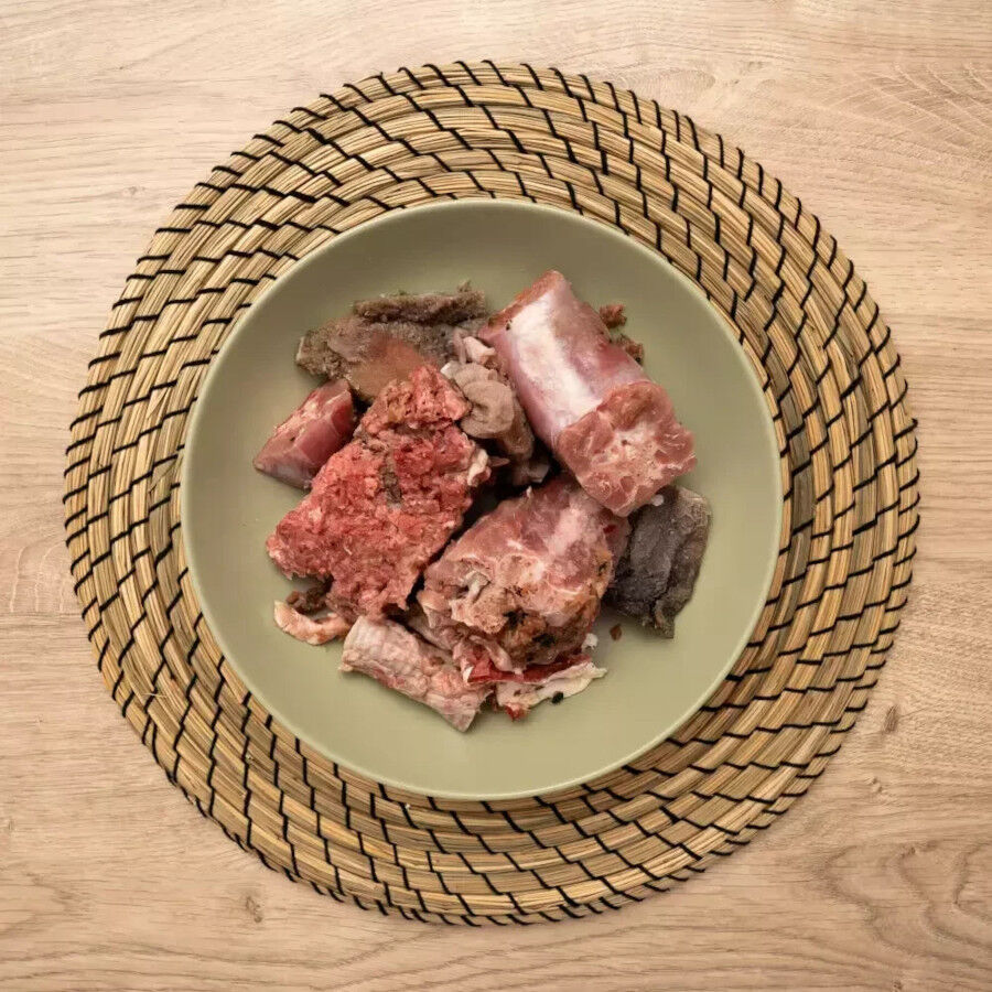 Comida para perros. Men&uacute; barf de cordero y pavo en trozos 6kg, , large Imagen numero 2