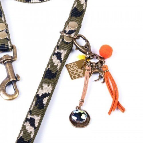 Correa Luckly Gris Camuflaje para perros color Kaki, , large Imagen numero 3