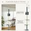 Pawhut árbol rascador para fijar al techo con altura regulable para gatos, , large indicador imagen numero 5